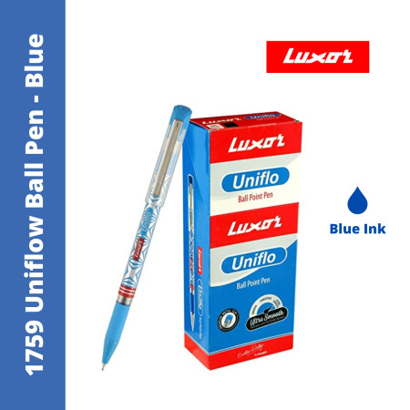 Luxor 1759 Uniflow Ball Pen - Blue