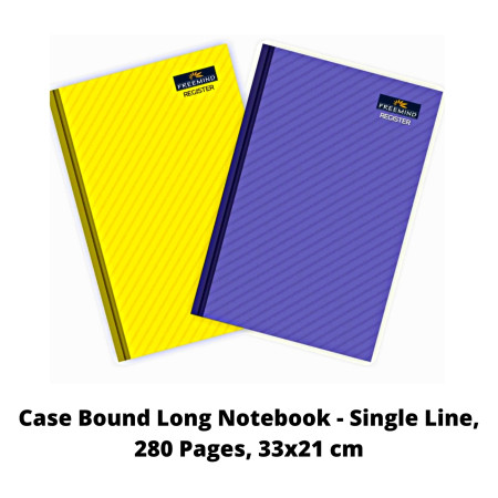 Classic Register Notebook Hard Cover For Students and Office,144 Pages,  Single Line - Pack Of 2 : Amazon.in: Office Products
