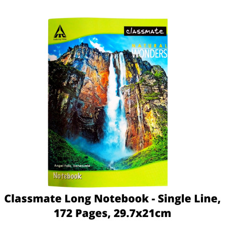 Classmate A4 Register - Single Line, 172 Pages, 29.7x21cm (02001012) - New