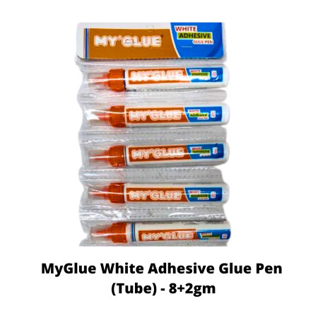 MyGlue White Adhesive Glue Pen (Tube) - 8+2gm