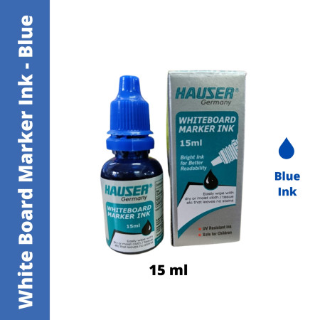 Hauser White Board Marker Ink, 15ml - Blue