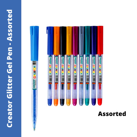 Hauser Creator Glitter Gel Pen - Assorted