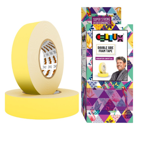 Cellux Double Sided Foam Tape (Gold) - 24mmX1mtr