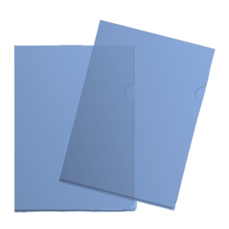 Aarpee A4 L-Folder - Blue, 0.12mm (LFA120)