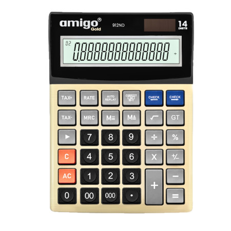 Amigo MI-912 ND Gold Check & Correct Calculator - New