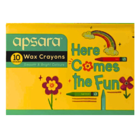 Apsara Wax Crayons - 10 Shades