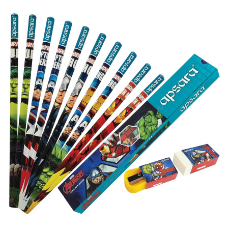 Apsara Marvel Avengers Extra Dark Pencils - Pack of 10 Pencil