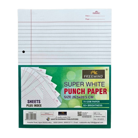 Freemind Punch Paper - 9+1 Index Sheets, 26.5x20.5cm