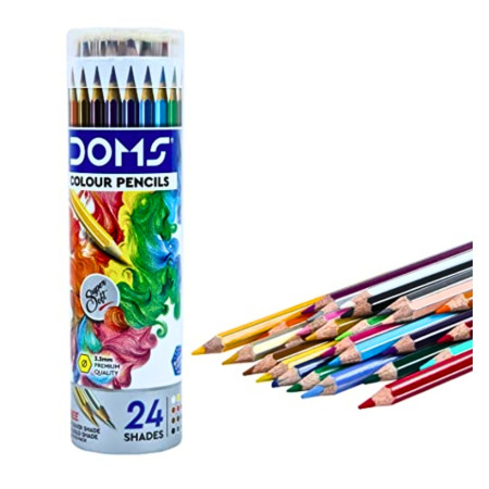 Doms Pencil Colour Small Tin Pack - 24 Shades