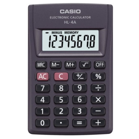 Casio HL- 4A Electronic Pocket Calculator - New