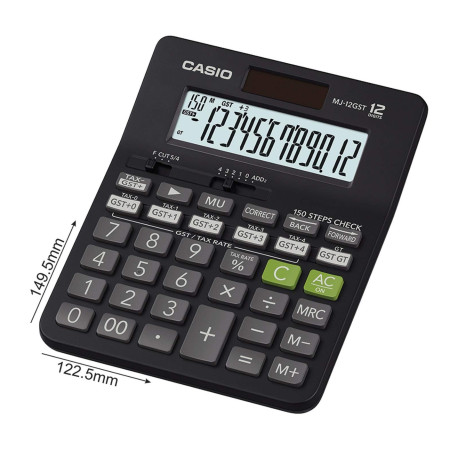 Casio MJ-12GST Desktop Check & Correct GST Calculator