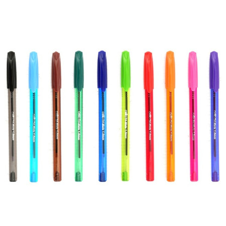 Cello Tri-mate Ball Pen Assorted - 10 Shades