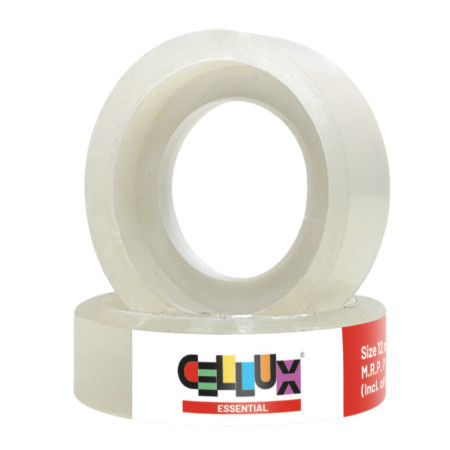 Cellux BOPP Essential Transparent Gitti Tape - 12mmX9mtr