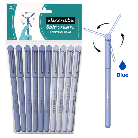 Classmate Spin 0.7 Ball Pen - Blue (4030503)