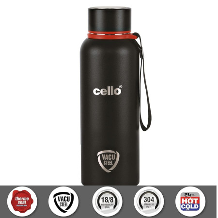 Cello Duro Kent 550ml Stainless Steel Vacuum Sports Bottle