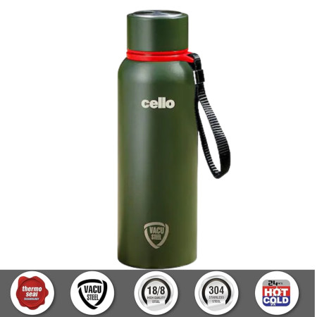 Cello Duro Kent 750ml Stainless Steel Vacuum Sports Bottle