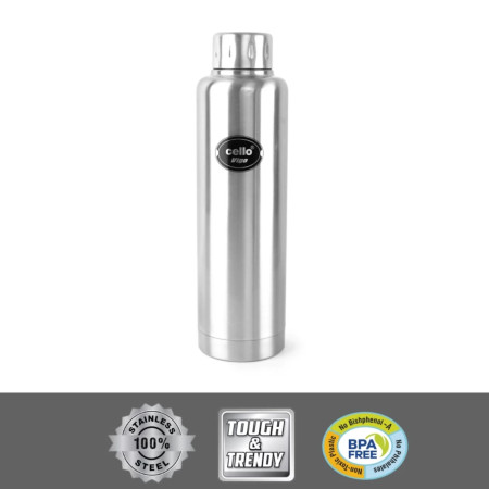 Cello Vigo 750ml Stainless Steel Vacuum Sports Bottle