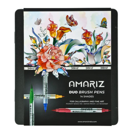 Doms Amariz Duo Brush Pen - 14 Shades