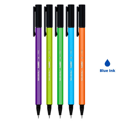 Nataraj Fluro Ball Pen - Blue