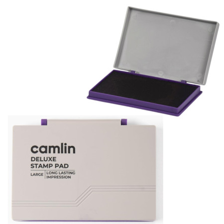 Camlin Deluxe Stamp Pad Plastic No. 2 - Large (Voilet)