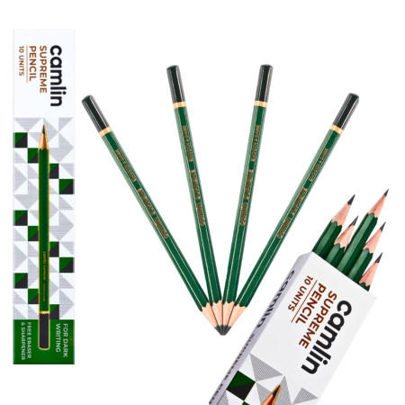 Camlin Supreme Pencils - Pack of 10 Pencil