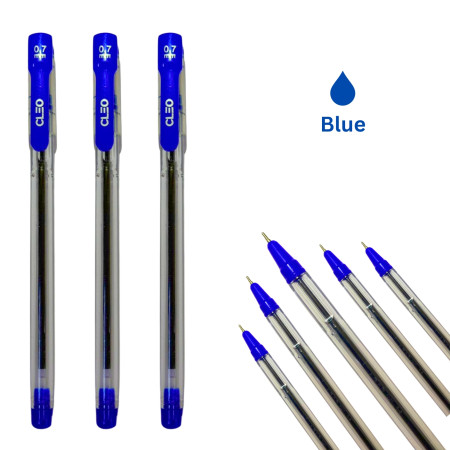 Cleo Rocky Ball Pen - Blue