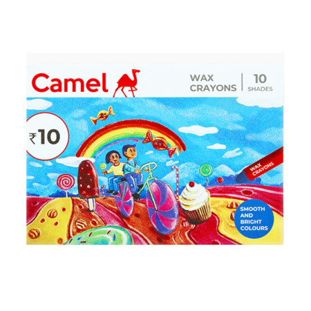 Camlin Wax Crayons - 10 Shades