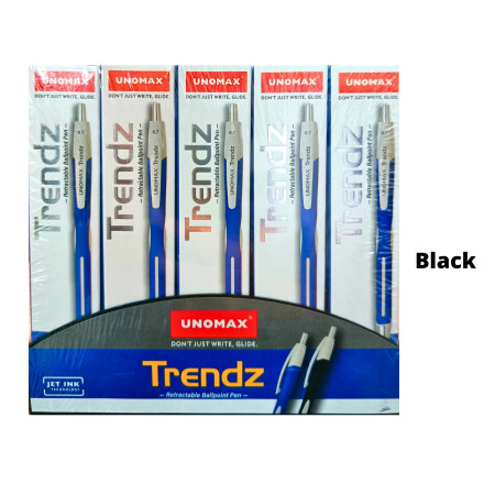 Unomax Trendz RT Ball Pen - Black