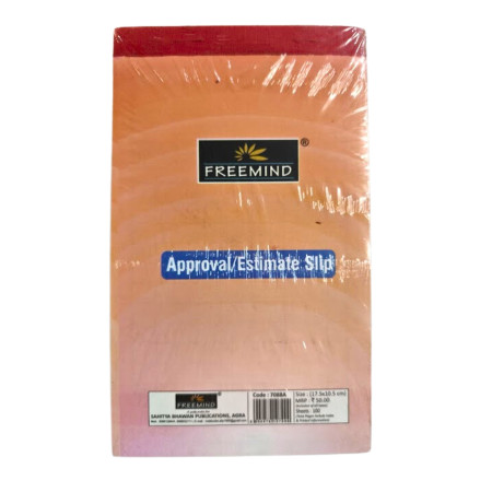 Freemind Approval / Estimate Slip -100 Sheets, 17.5x10.5cm