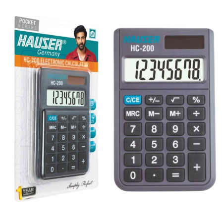 Hauser HC 200 Electronic Pocket Calculator