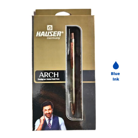 Hauser Arch Designer Metal Ball Pen - Blue