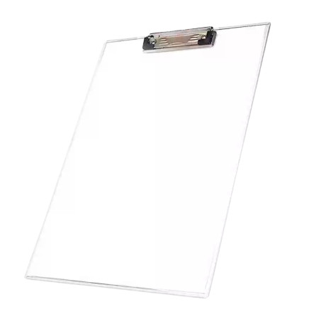 Aarpee Transparent Exam Clip Board (36x25cm) - Unbreakable