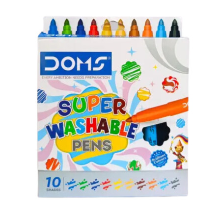 Doms Super Washable Pens - 10 Shades