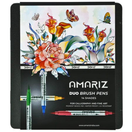 Doms Amariz Duo Brush Pen - 14 Shades