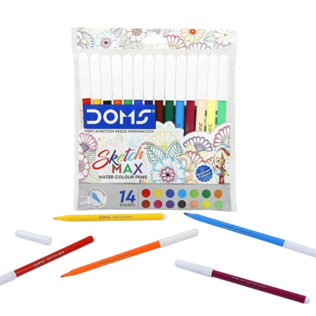 Doms Water Colour Pens - Sketch Max - 14 Shades