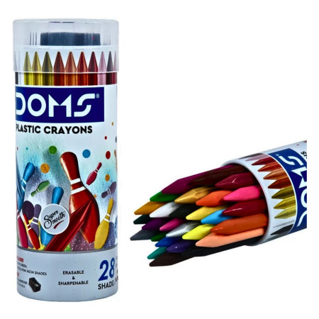 Doms Plastic Crayons - 28 Shades