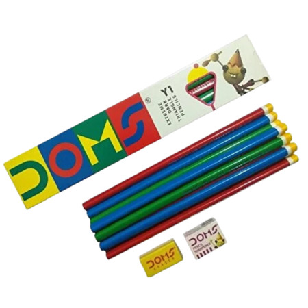 Doms Y1 Extreme Dark Triangle Pencil - Pack of 10 Pencils