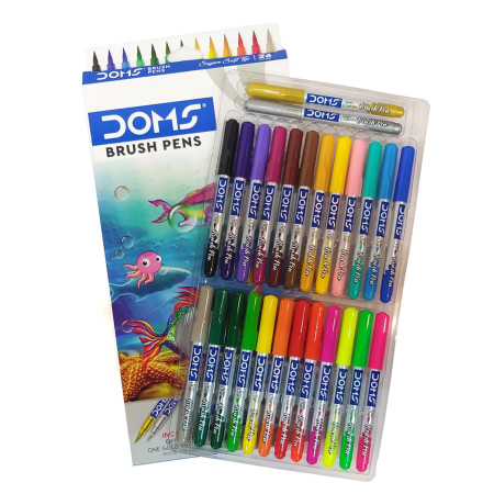 Doms Brush Pen - 26 Shades