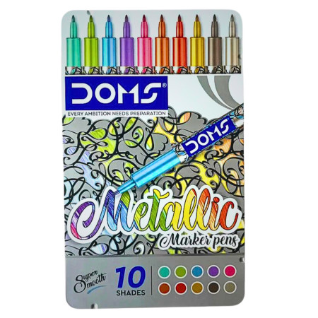 Doms Metallic Marker Pen - 10 Shades