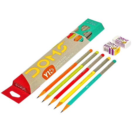 Doms Y1+ Super Dark Pencil - Pack of 10 Pencils