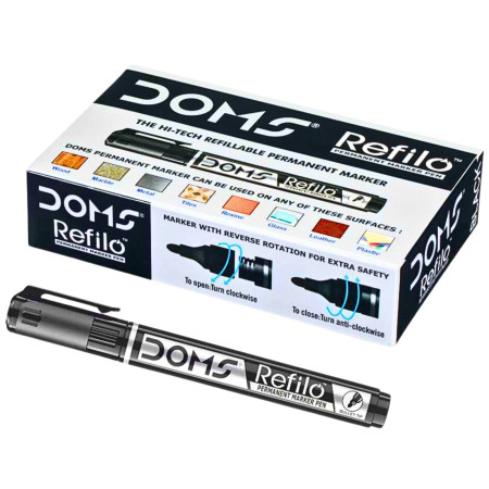 Doms Permanent Marker - Black