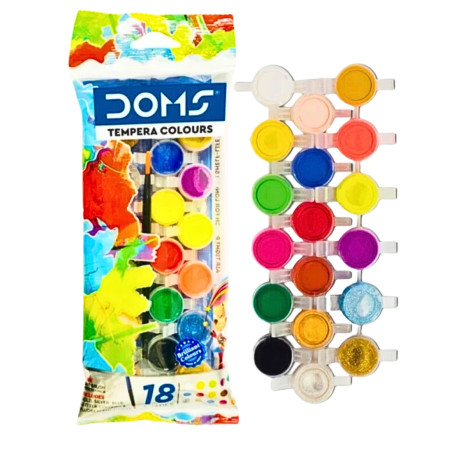 Doms Tempera Colours - 18 Shades