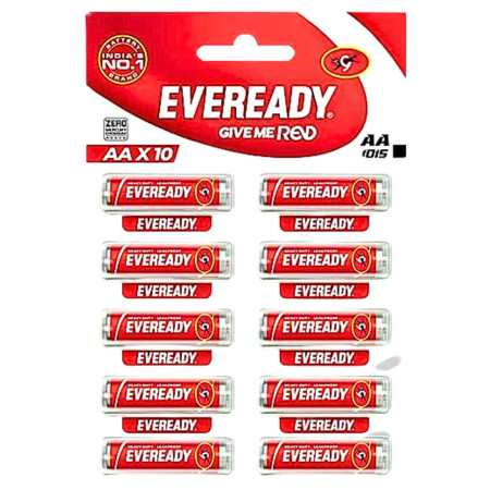 Eveready AA Battery - (1015, Red)