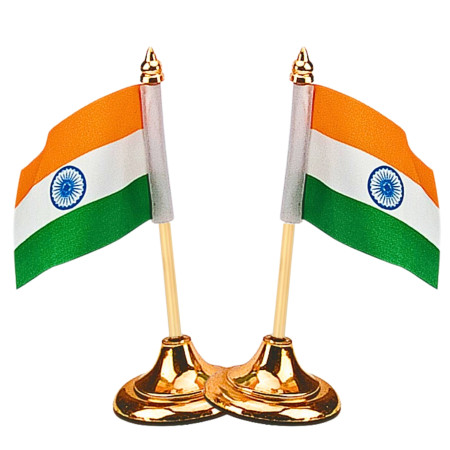 Kebica Indian Flag with Metal Stand