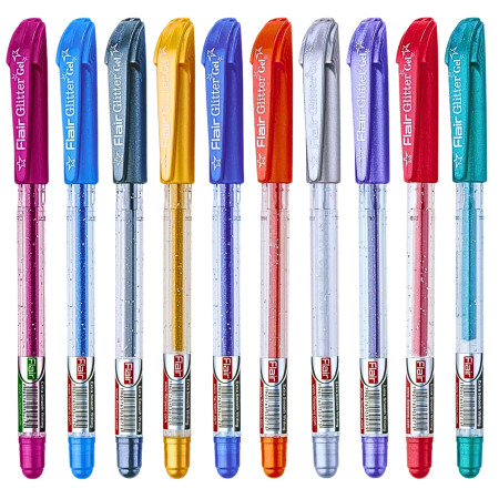 Flair Glitter Xtra Sparkle Gel Pen - Assorted