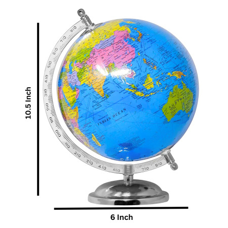 Kebica Multi Colour World Globe 6"