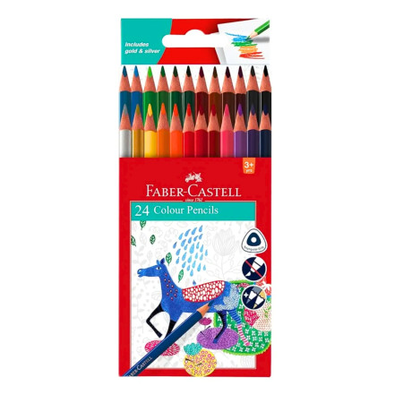 Faber Castell Colour Pencils - 24 Shades