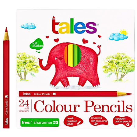 Tales Pencil Colours Long FS - 24 Shade