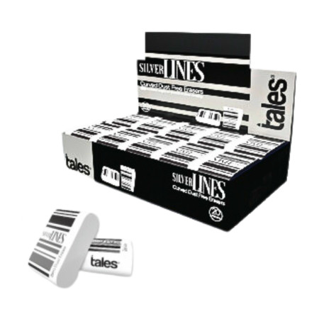 Tales Silver line Zero Dust Curved Eraser