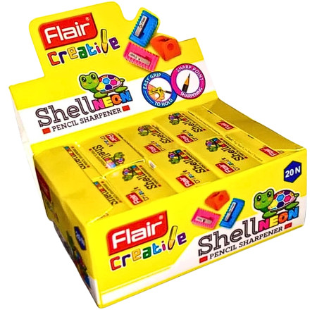 Flair Shell Neon Pencil Sharpener